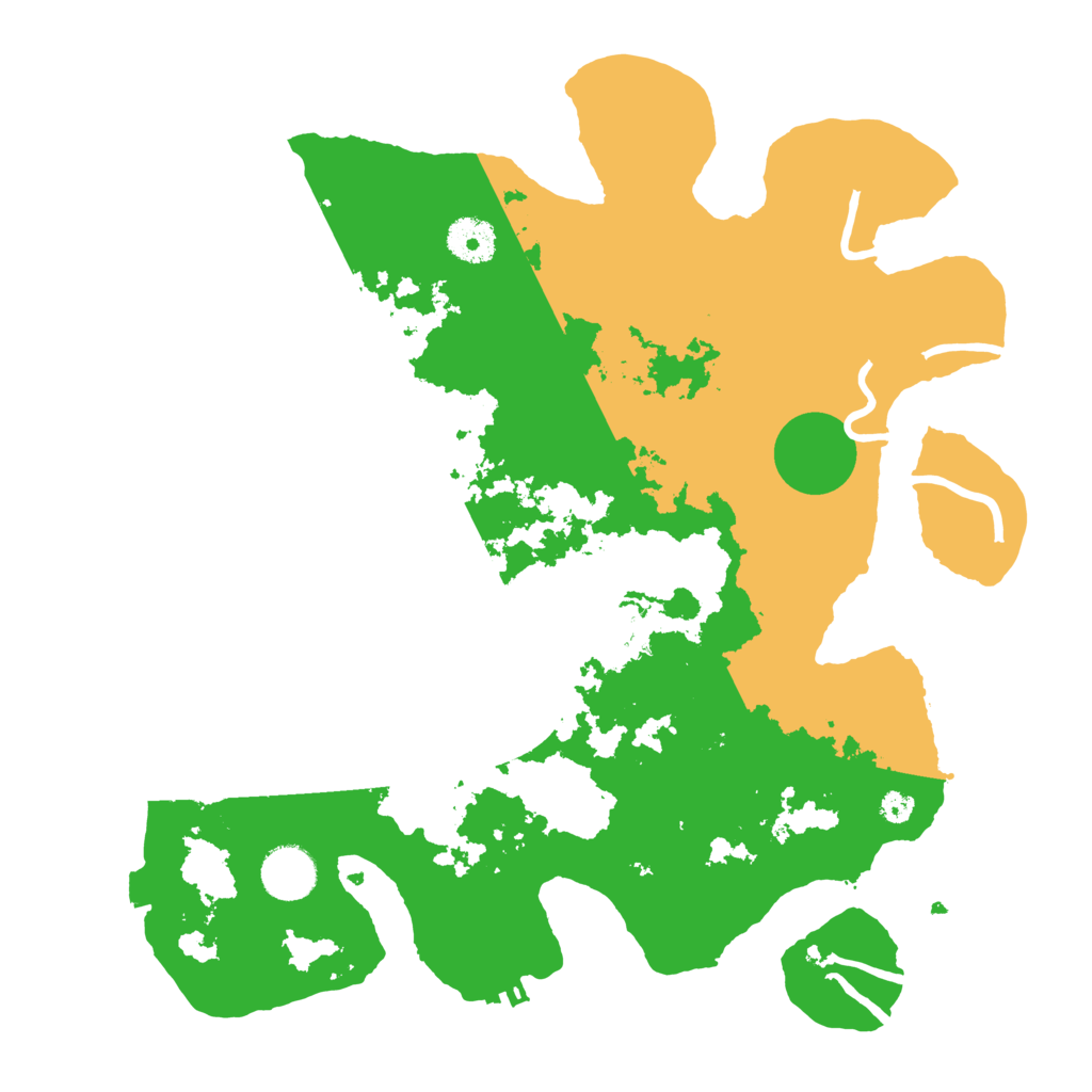 Biome Rust Map: Procedural Map, Size: 3500, Seed: 10457