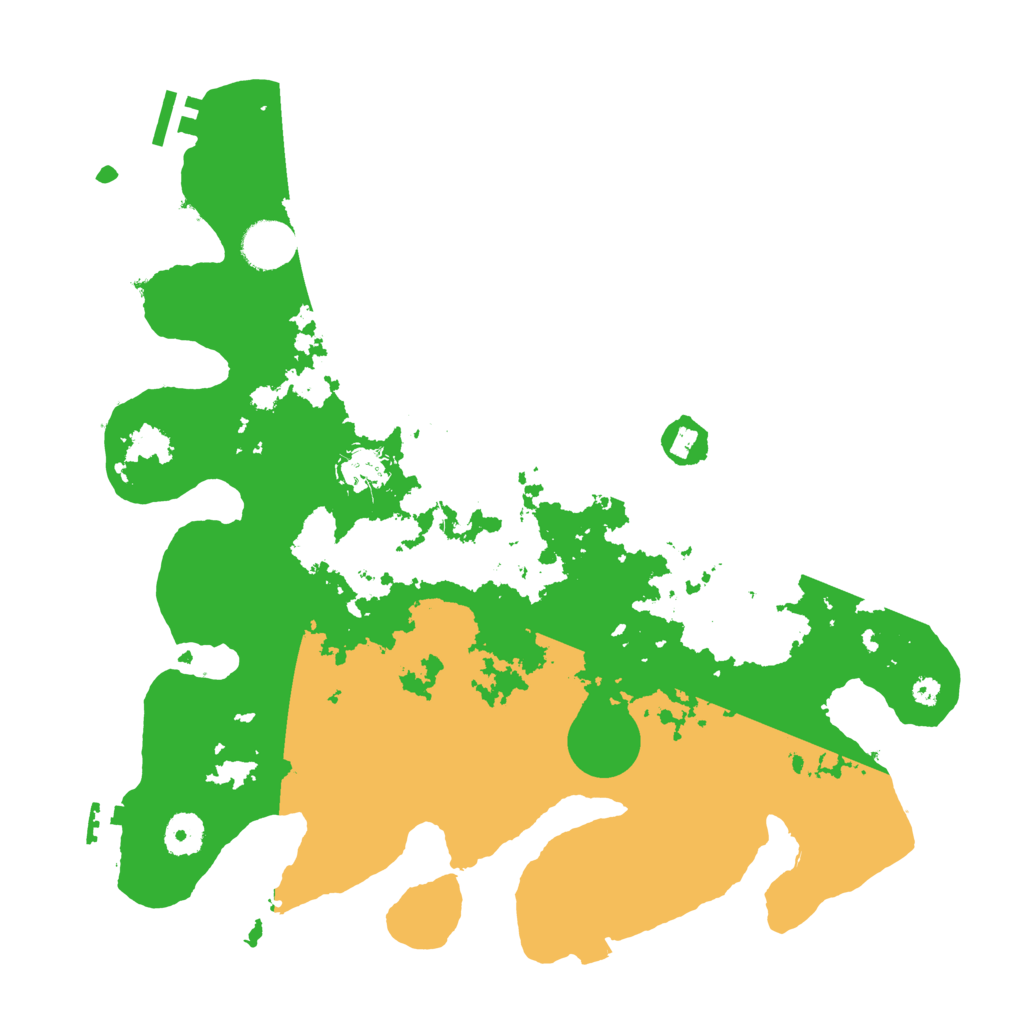 Biome Rust Map: Procedural Map, Size: 3700, Seed: 30339031