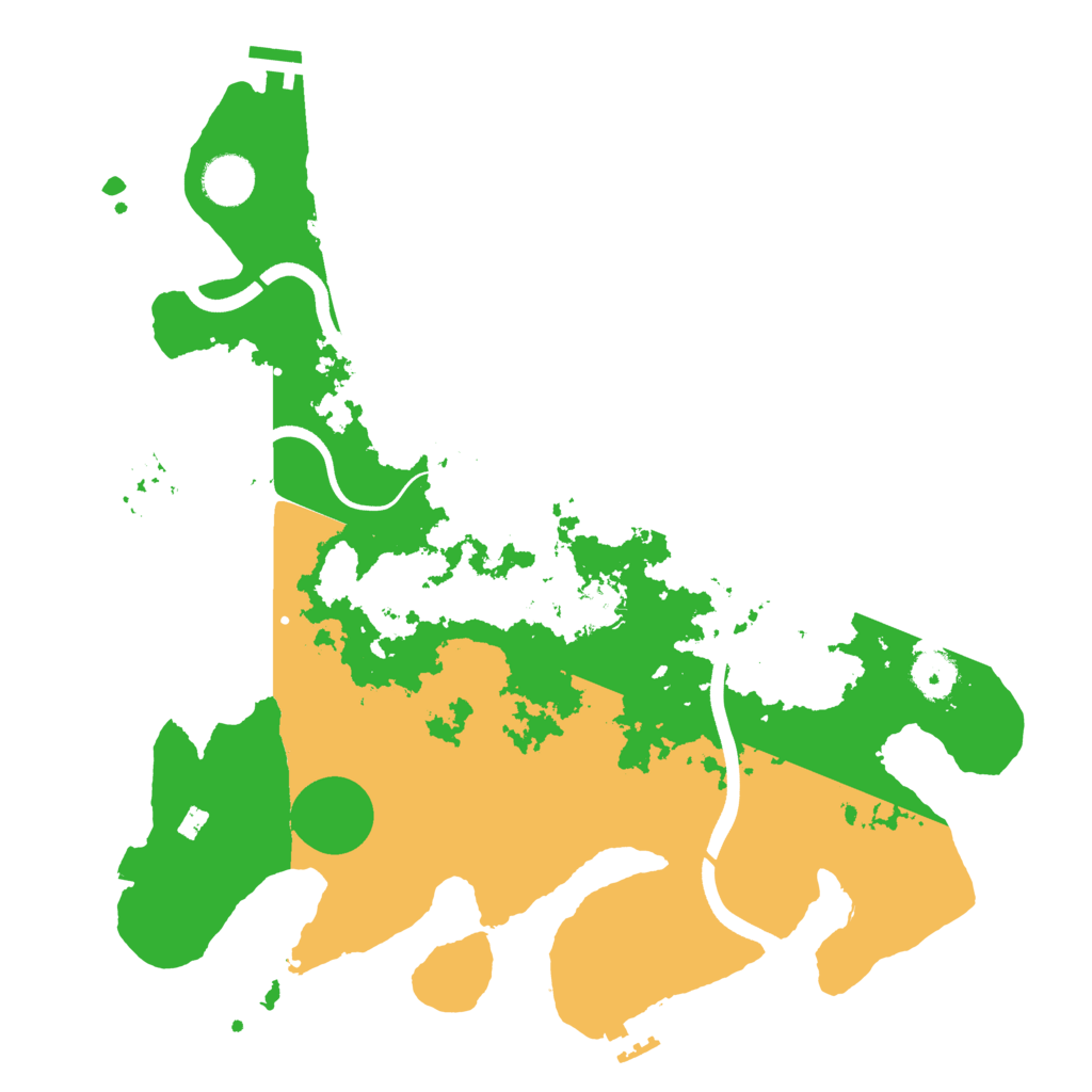 Biome Rust Map: Procedural Map, Size: 3700, Seed: 30339031