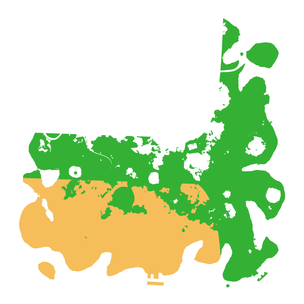 Biome Rust Map: Procedural Map, Size: 3700, Seed: 50936801