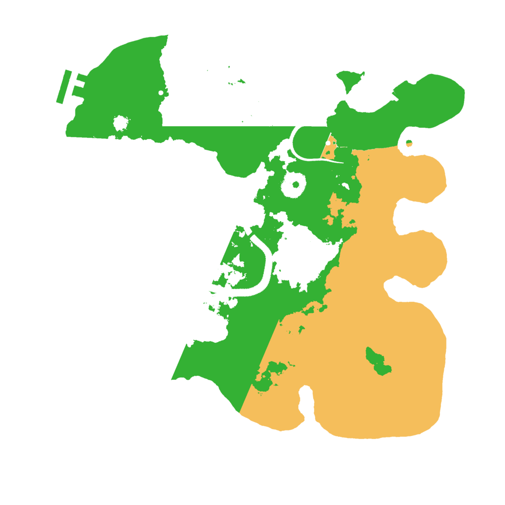 Biome Rust Map: Procedural Map, Size: 3000, Seed: 45621