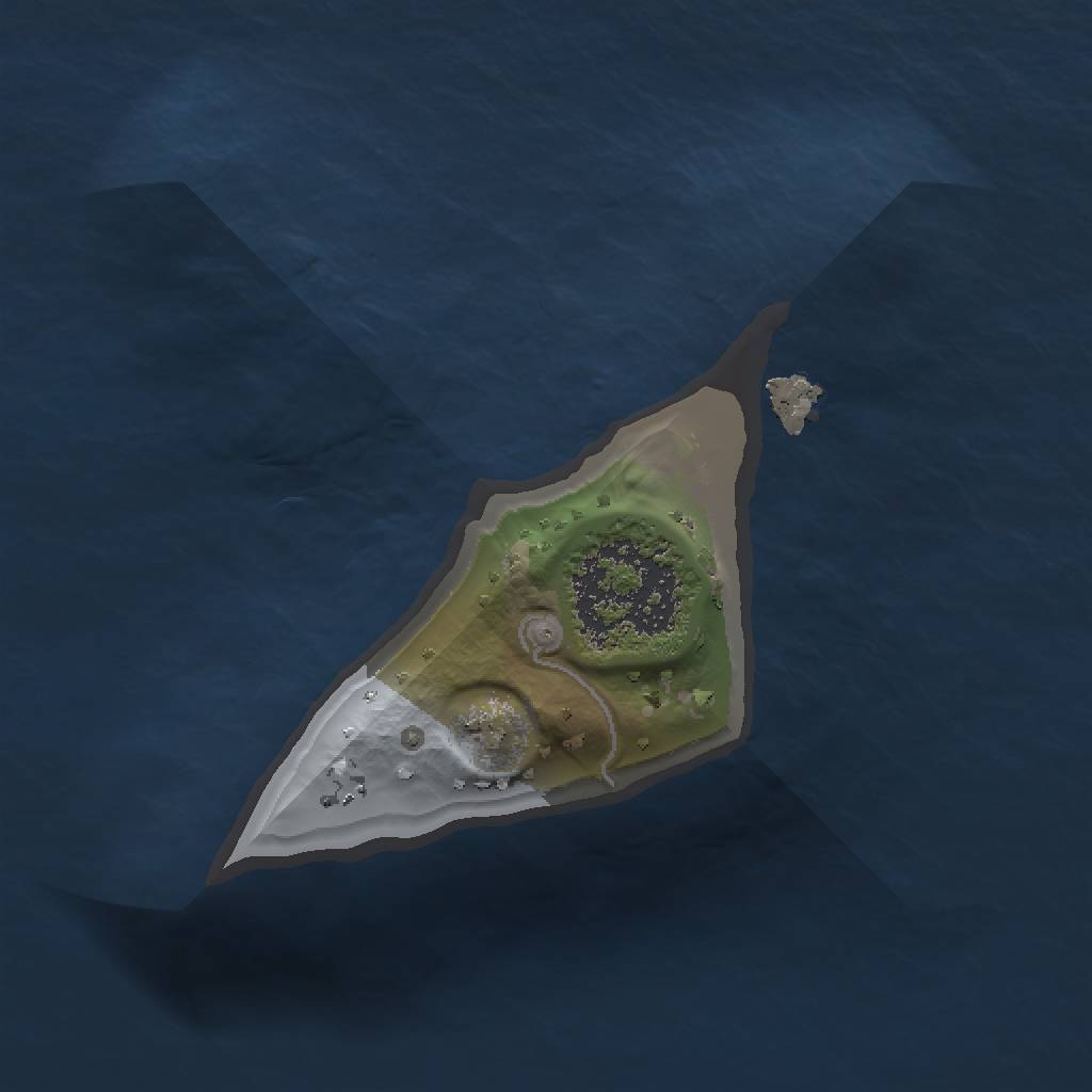 Rust Map: Procedural Map, Size: 1000, Seed: 536439092, 3 Monuments