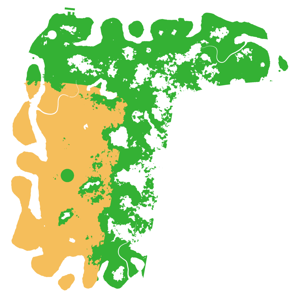 Biome Rust Map: Procedural Map, Size: 6000, Seed: 41115