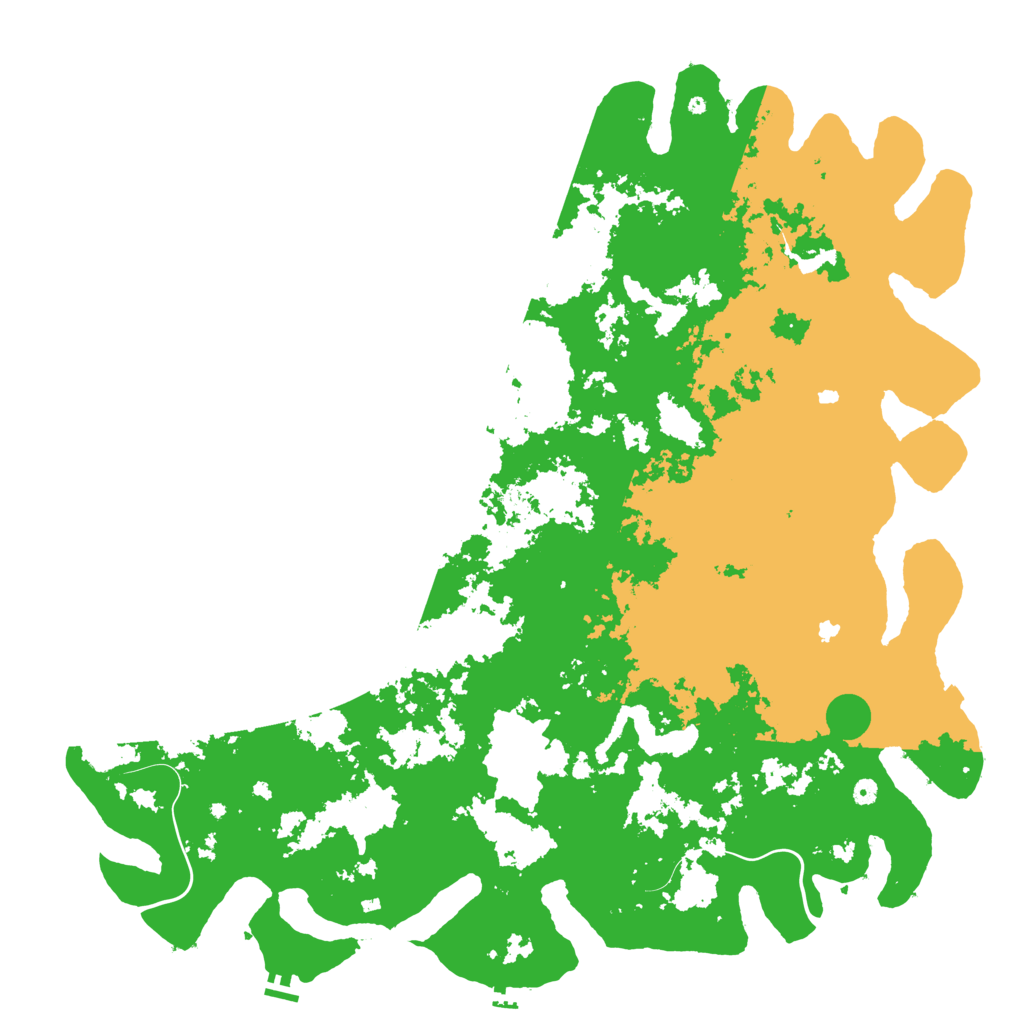 Biome Rust Map: Procedural Map, Size: 6000, Seed: 16884736