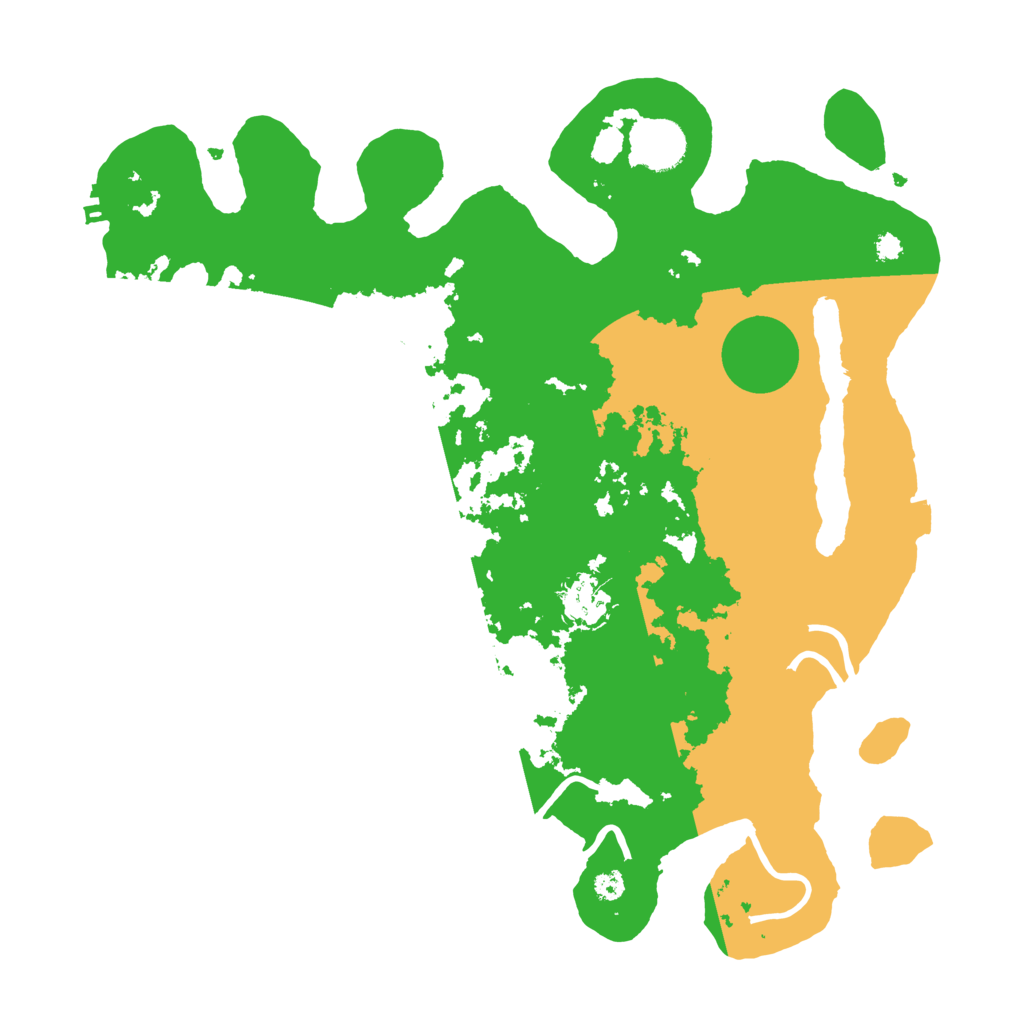 Biome Rust Map: Procedural Map, Size: 3500, Seed: 498257257