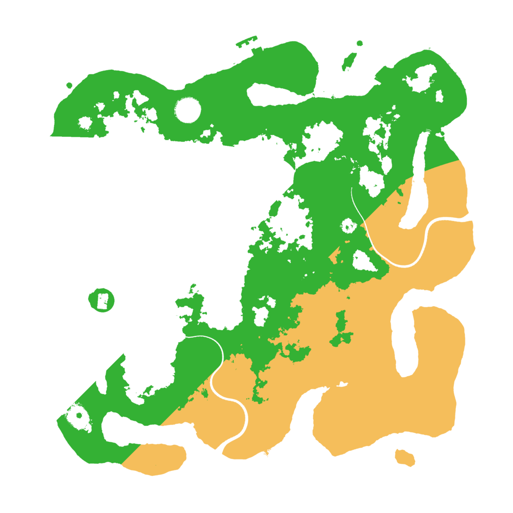 Biome Rust Map: Procedural Map, Size: 3500, Seed: 22828245