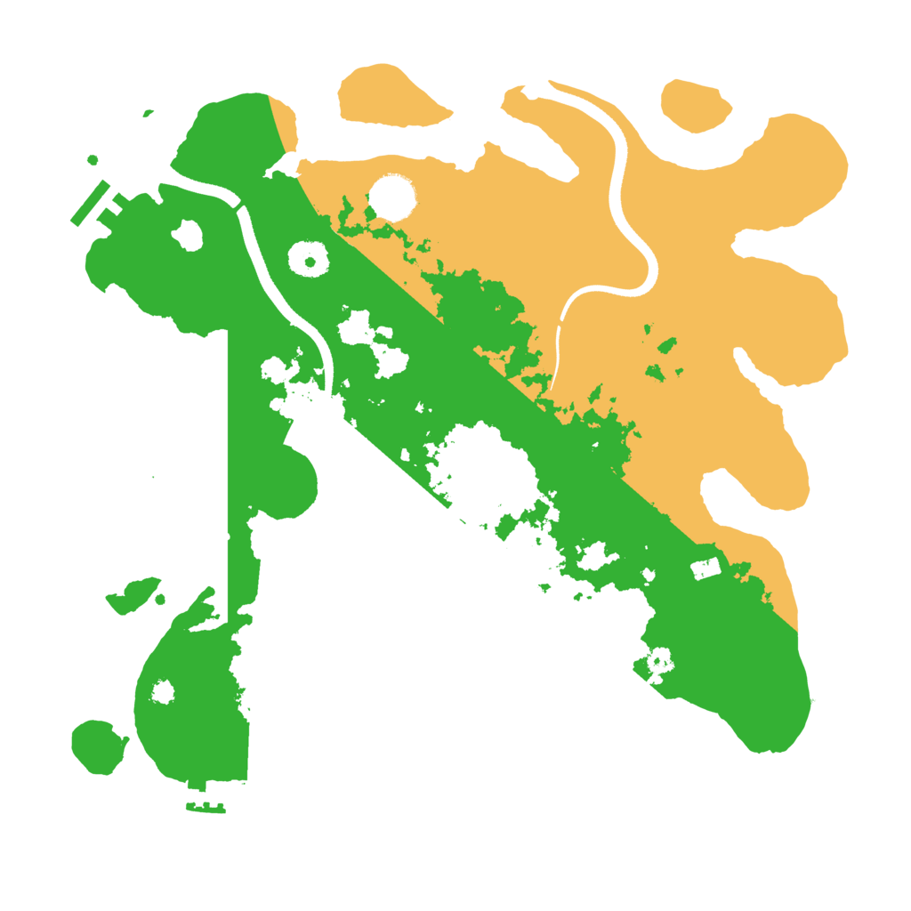 Biome Rust Map: Procedural Map, Size: 3500, Seed: 11139597