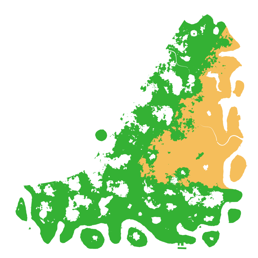 Biome Rust Map: Procedural Map, Size: 6000, Seed: 836469099