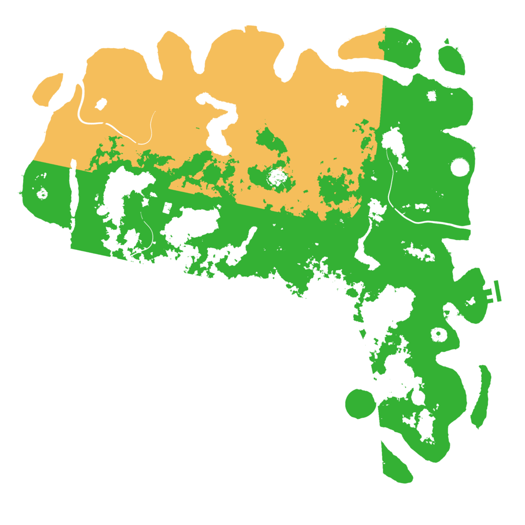 Biome Rust Map: Procedural Map, Size: 5000, Seed: 628591999