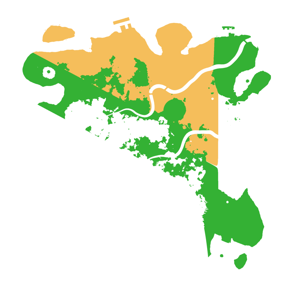 Biome Rust Map: Procedural Map, Size: 3550, Seed: 75855636