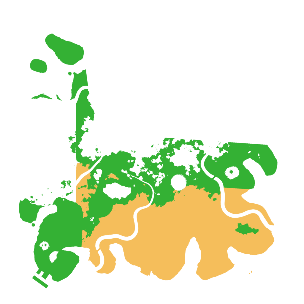 Biome Rust Map: Procedural Map, Size: 3500, Seed: 9308878