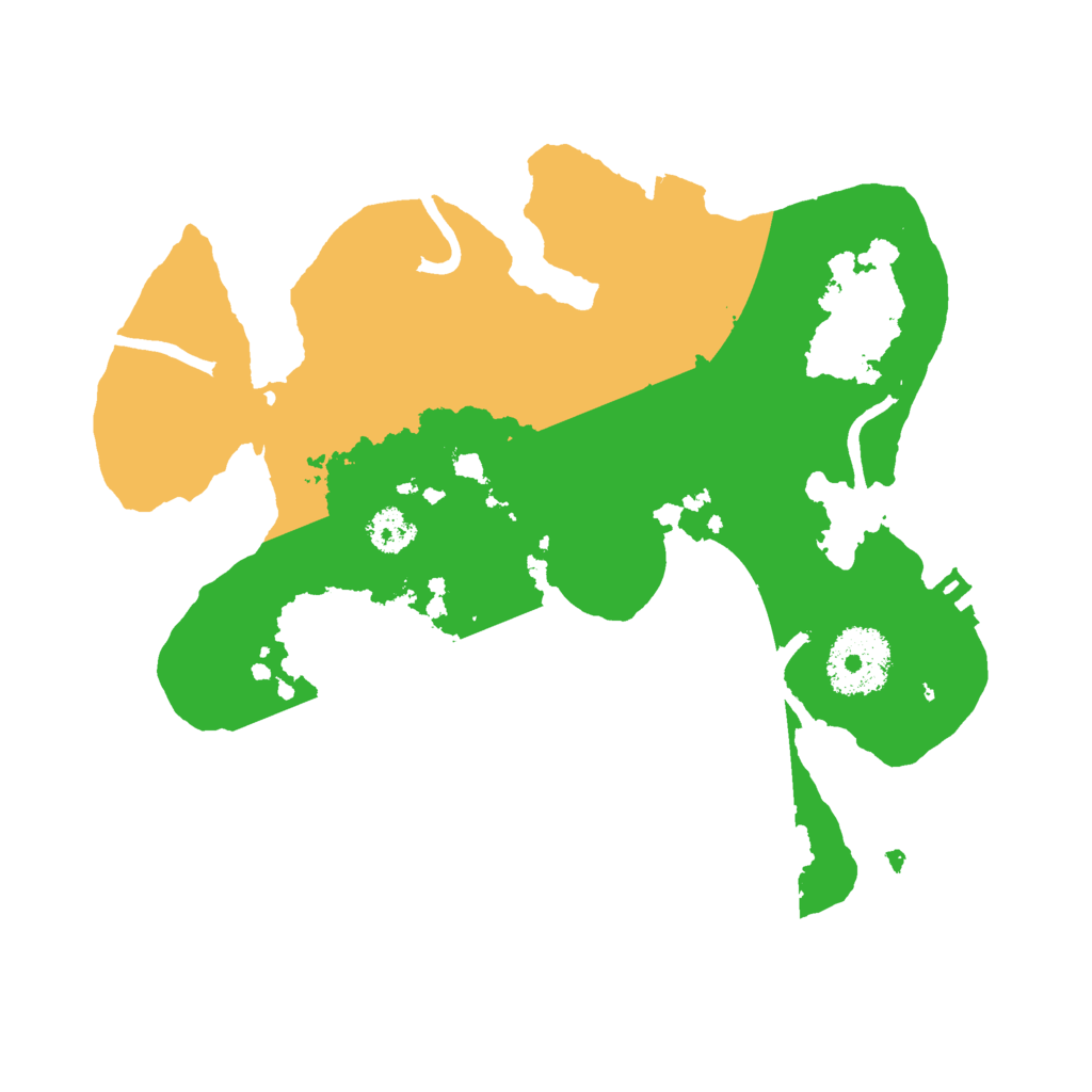 Biome Rust Map: Procedural Map, Size: 2500, Seed: 1884759650