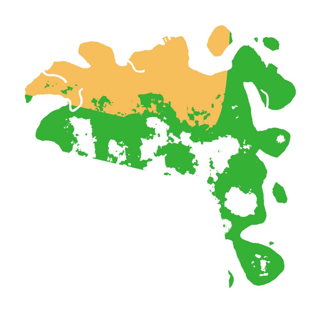 Biome Rust Map: Procedural Map, Size: 3550, Seed: 244452