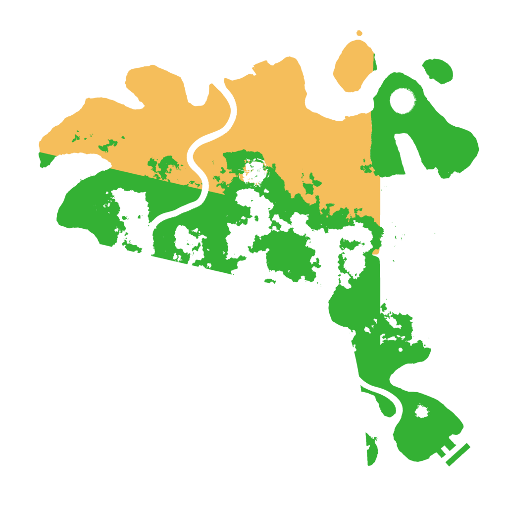 Biome Rust Map: Procedural Map, Size: 3550, Seed: 244452