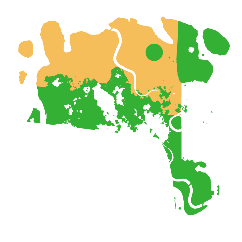 Biome Rust Map: Procedural Map, Size: 3700, Seed: 34996411