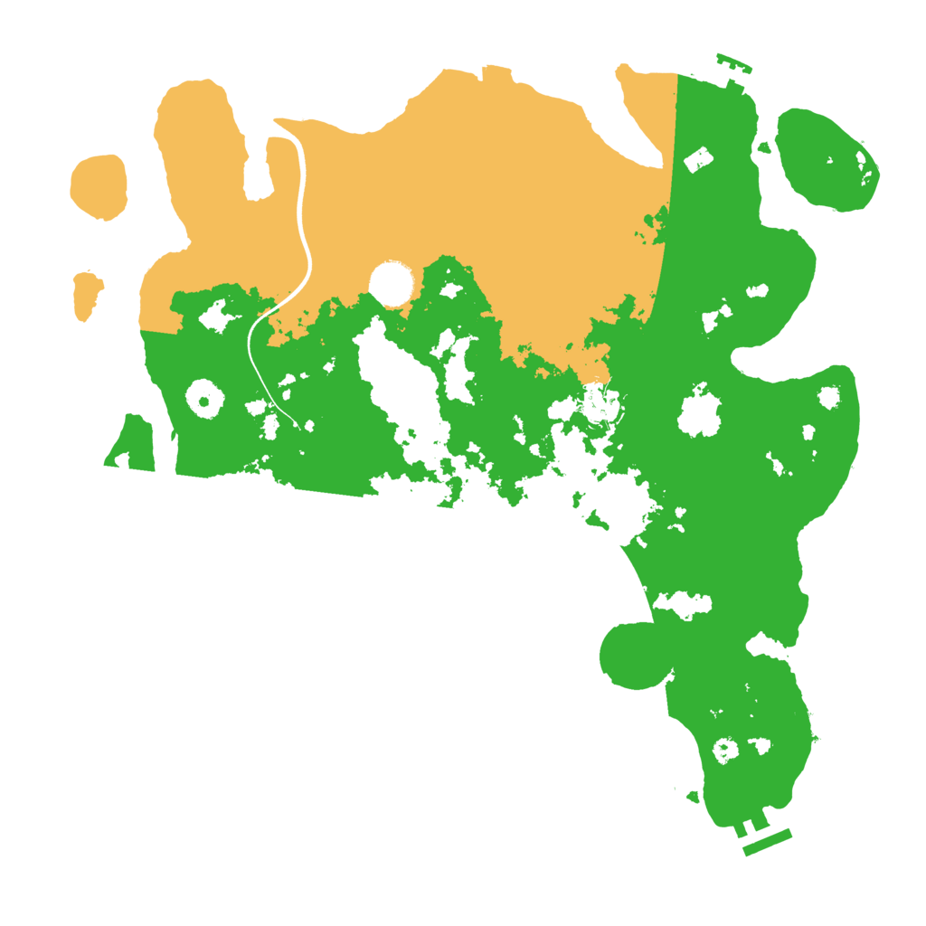Biome Rust Map: Procedural Map, Size: 3700, Seed: 34996411