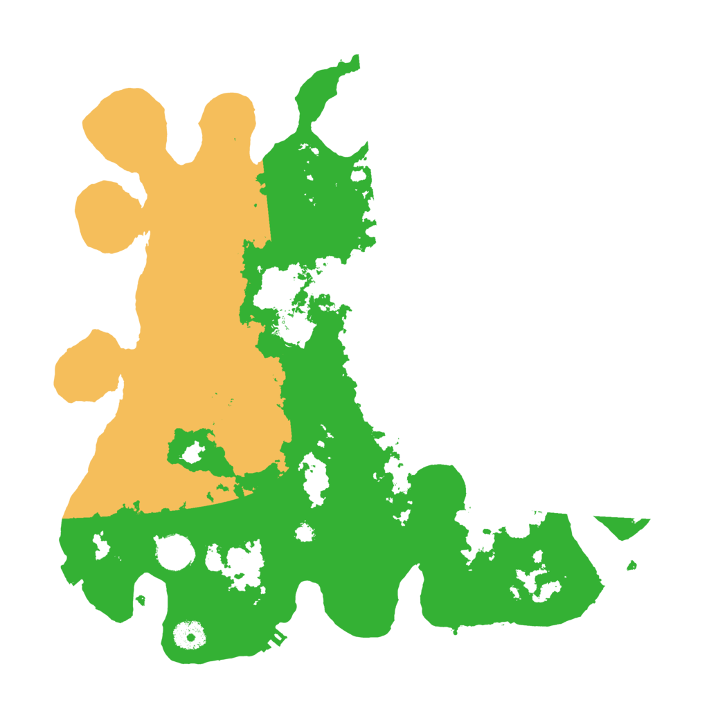 Biome Rust Map: Procedural Map, Size: 3500, Seed: 5521