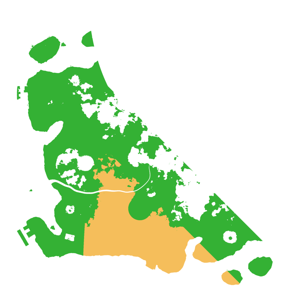 Biome Rust Map: Procedural Map, Size: 3500, Seed: 74571341