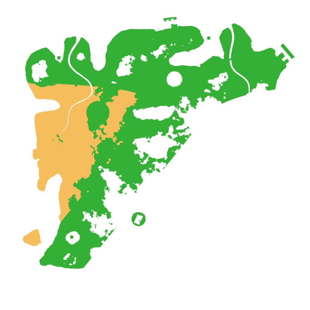 Biome Rust Map: Procedural Map, Size: 3550, Seed: 33745385