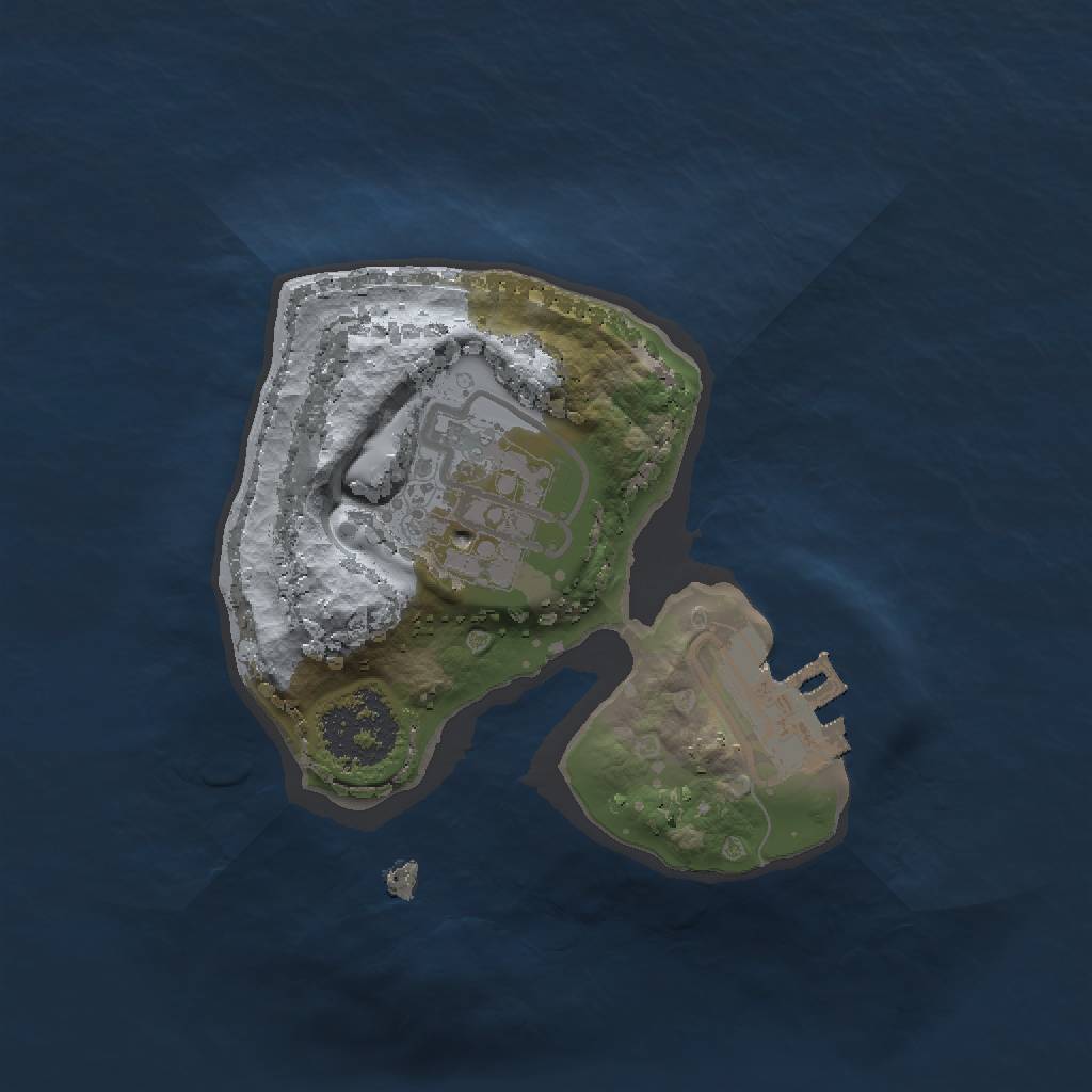 Rust Map: Procedural Map, Size: 1500, Seed: 525125151, 5 Monuments