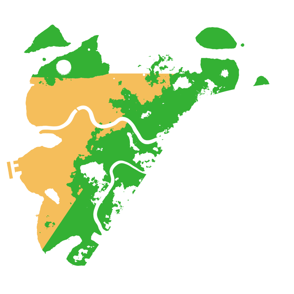 Biome Rust Map: Procedural Map, Size: 3500, Seed: 623575567