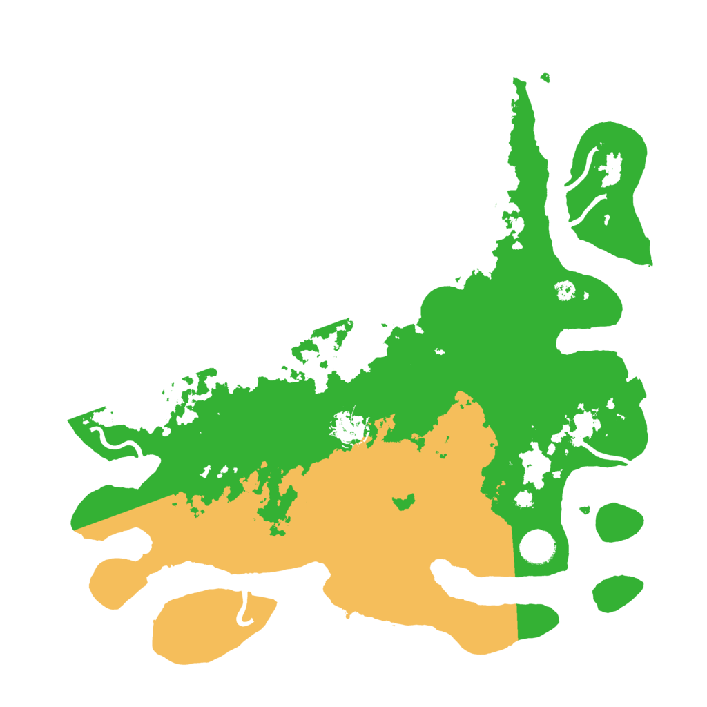 Biome Rust Map: Procedural Map, Size: 3600, Seed: 25253244