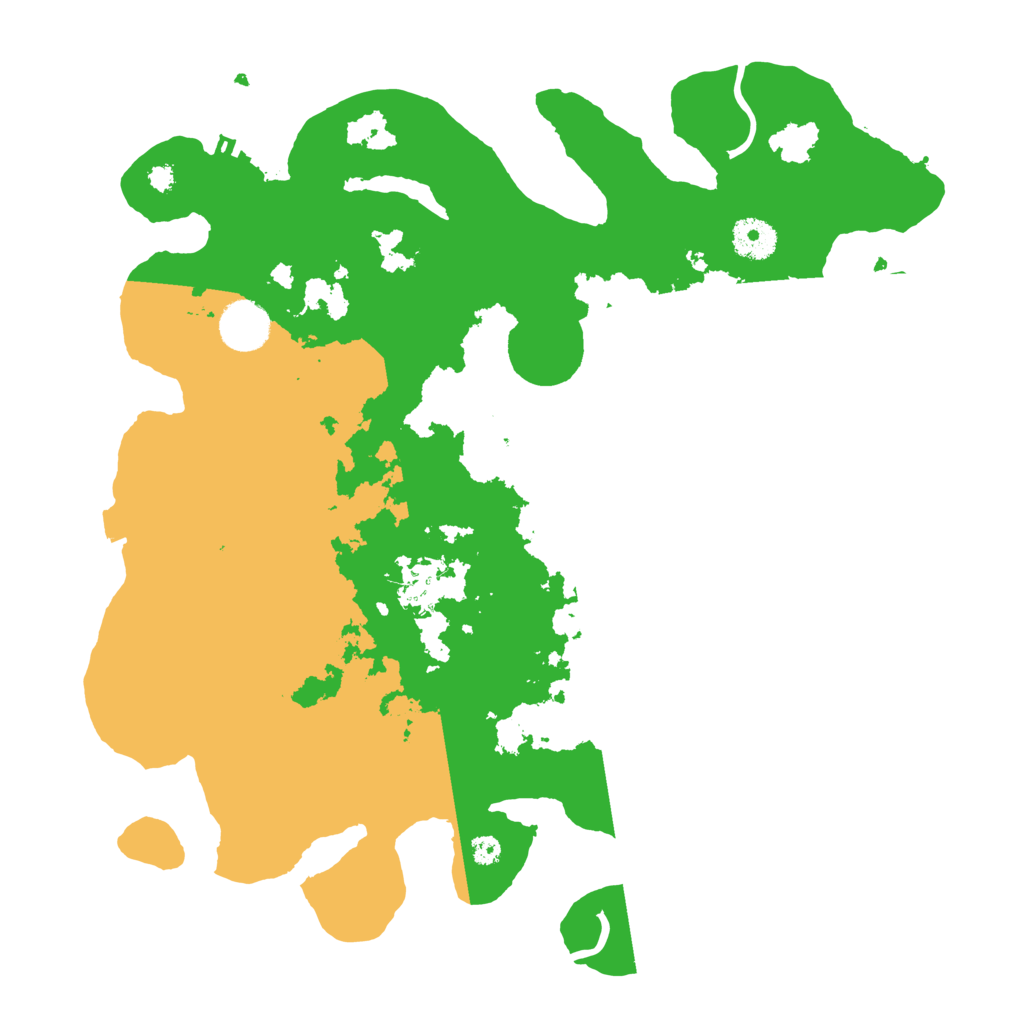 Biome Rust Map: Procedural Map, Size: 3600, Seed: 54666669