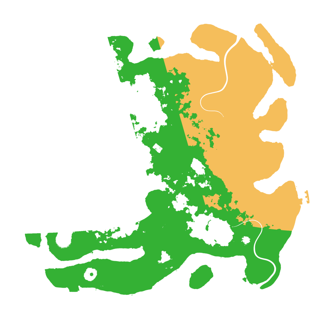 Biome Rust Map: Procedural Map, Size: 3700, Seed: 65795759