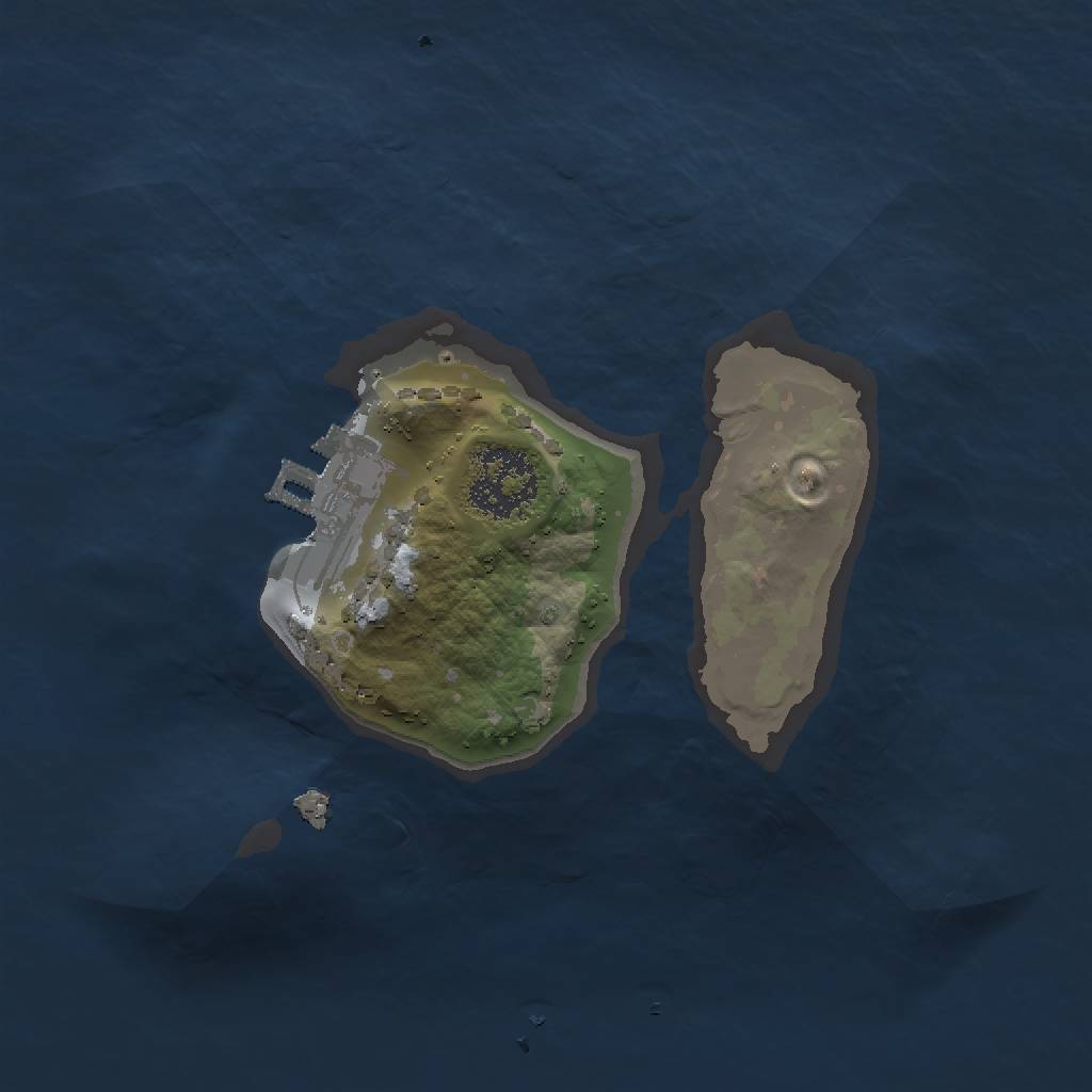 Rust Map: Procedural Map, Size: 1500, Seed: 1437951840, 4 Monuments