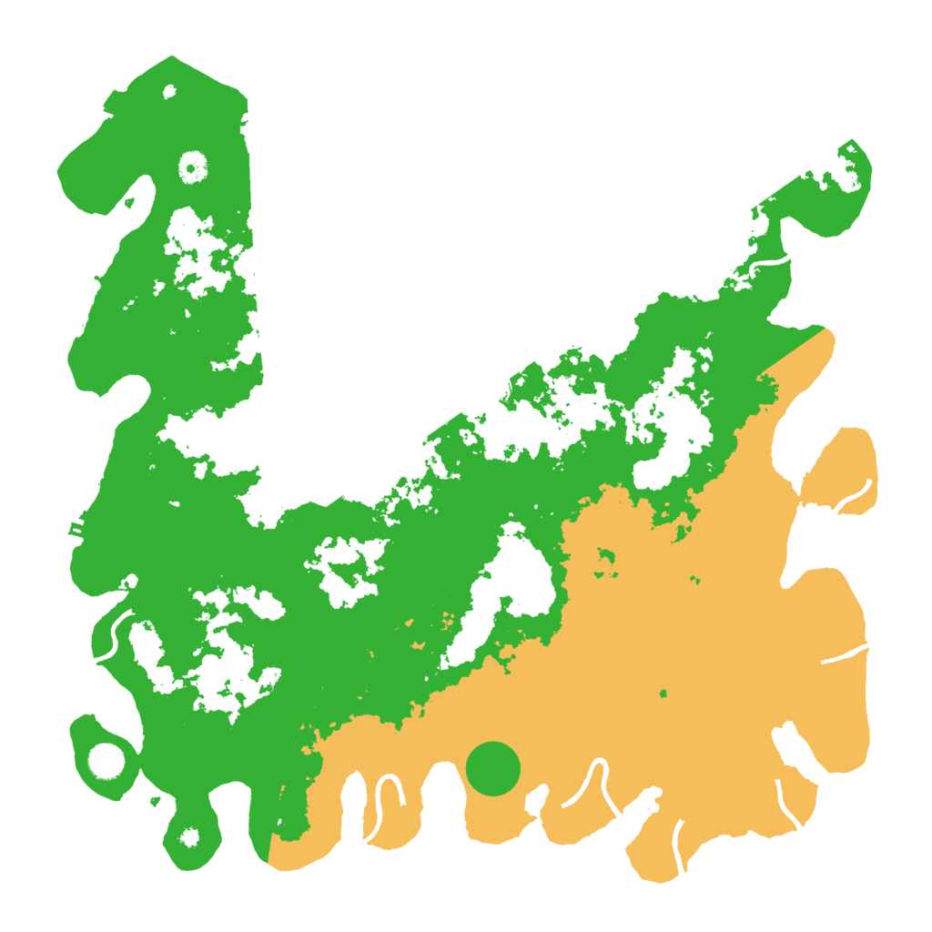 Biome Rust Map: Procedural Map, Size: 4500, Seed: 1375067384