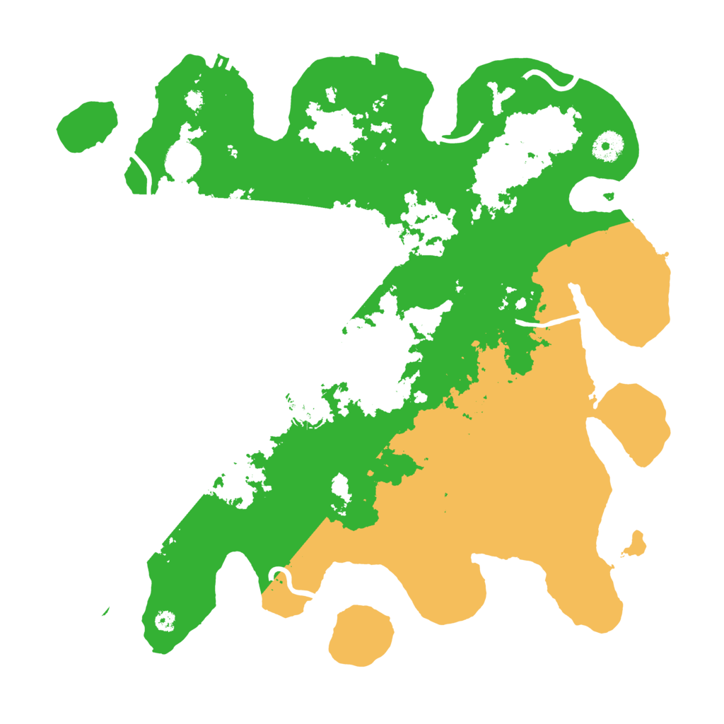 Biome Rust Map: Procedural Map, Size: 3600, Seed: 11010