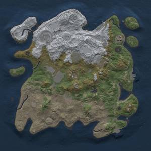 Thumbnail Rust Map: Procedural Map, Size: 3600, Seed: 21010, 16 Monuments