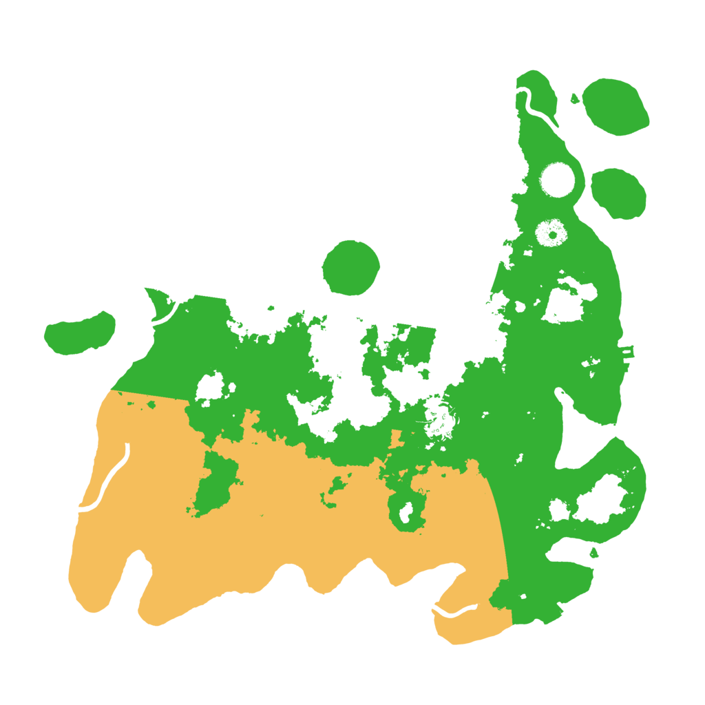 Biome Rust Map: Procedural Map, Size: 3600, Seed: 21010