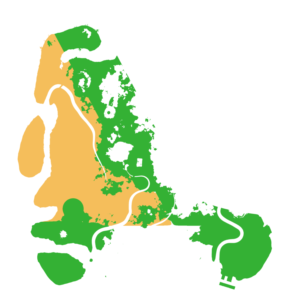 Biome Rust Map: Procedural Map, Size: 3800, Seed: 69927922