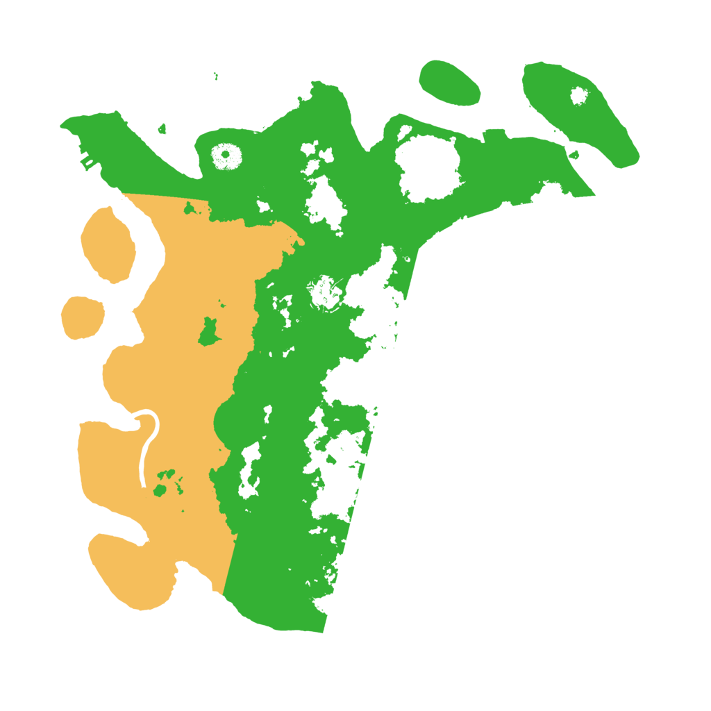 Biome Rust Map: Procedural Map, Size: 3700, Seed: 342267627