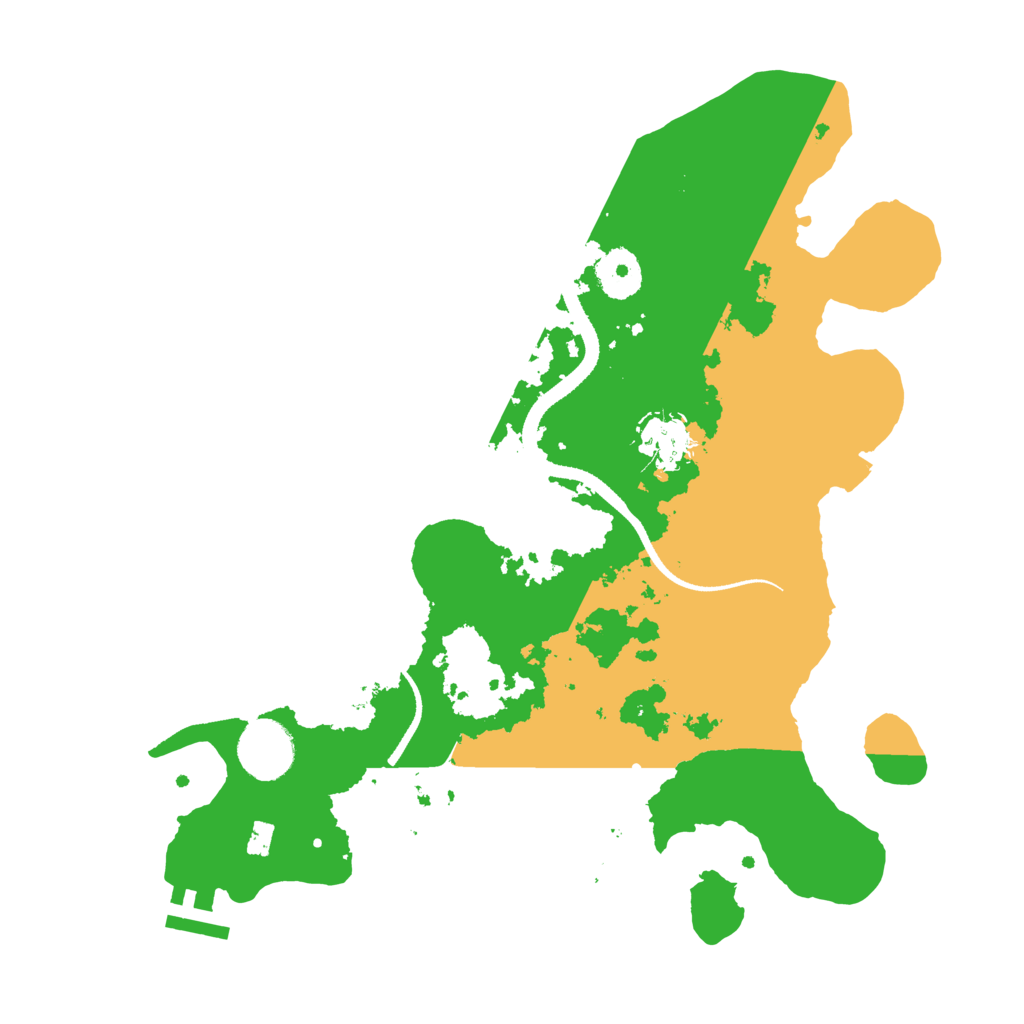 Biome Rust Map: Procedural Map, Size: 3250, Seed: 6208