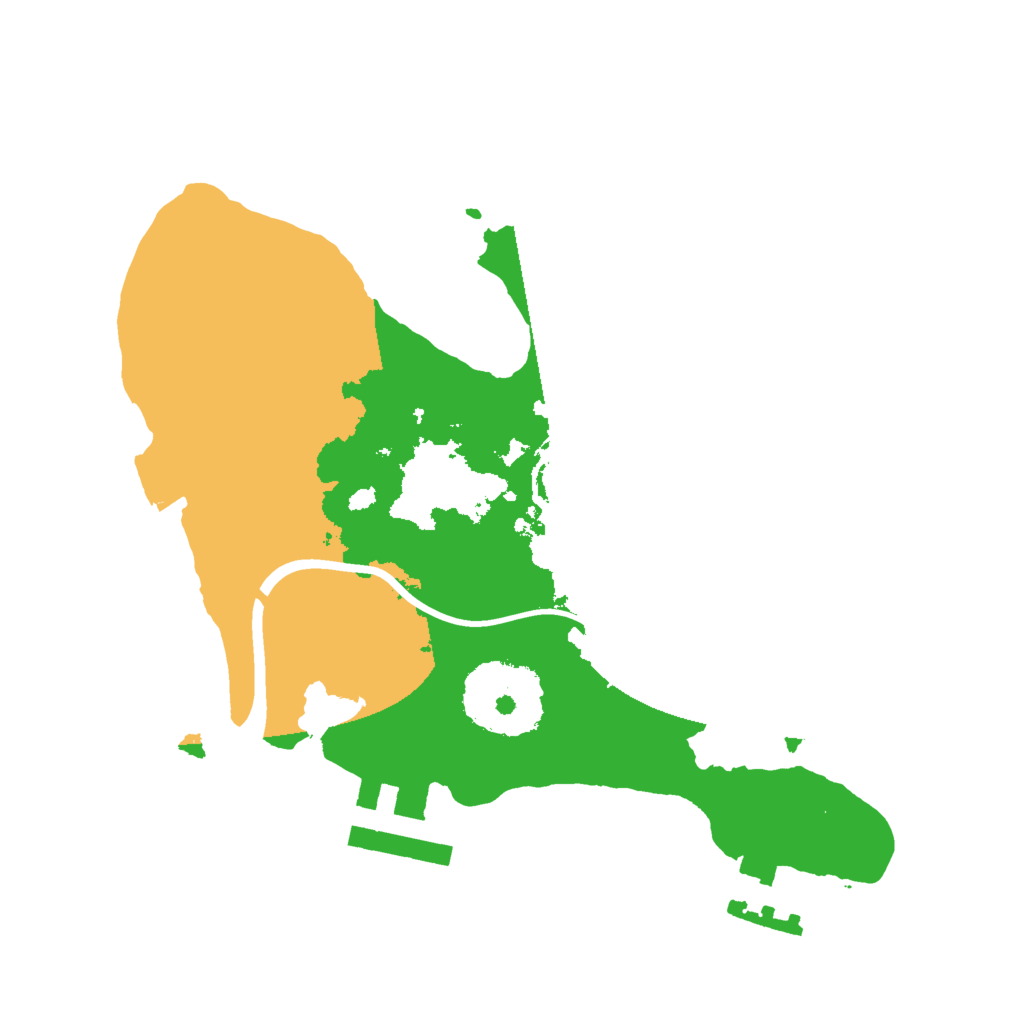 Biome Rust Map: Procedural Map, Size: 2000, Seed: 13158088