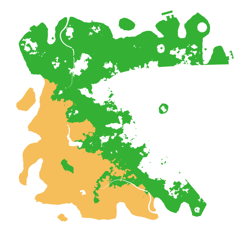 Biome Rust Map: Procedural Map, Size: 4400, Seed: 1144723