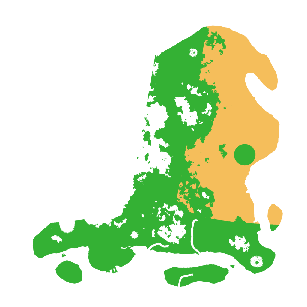 Biome Rust Map: Procedural Map, Size: 3800, Seed: 13518855