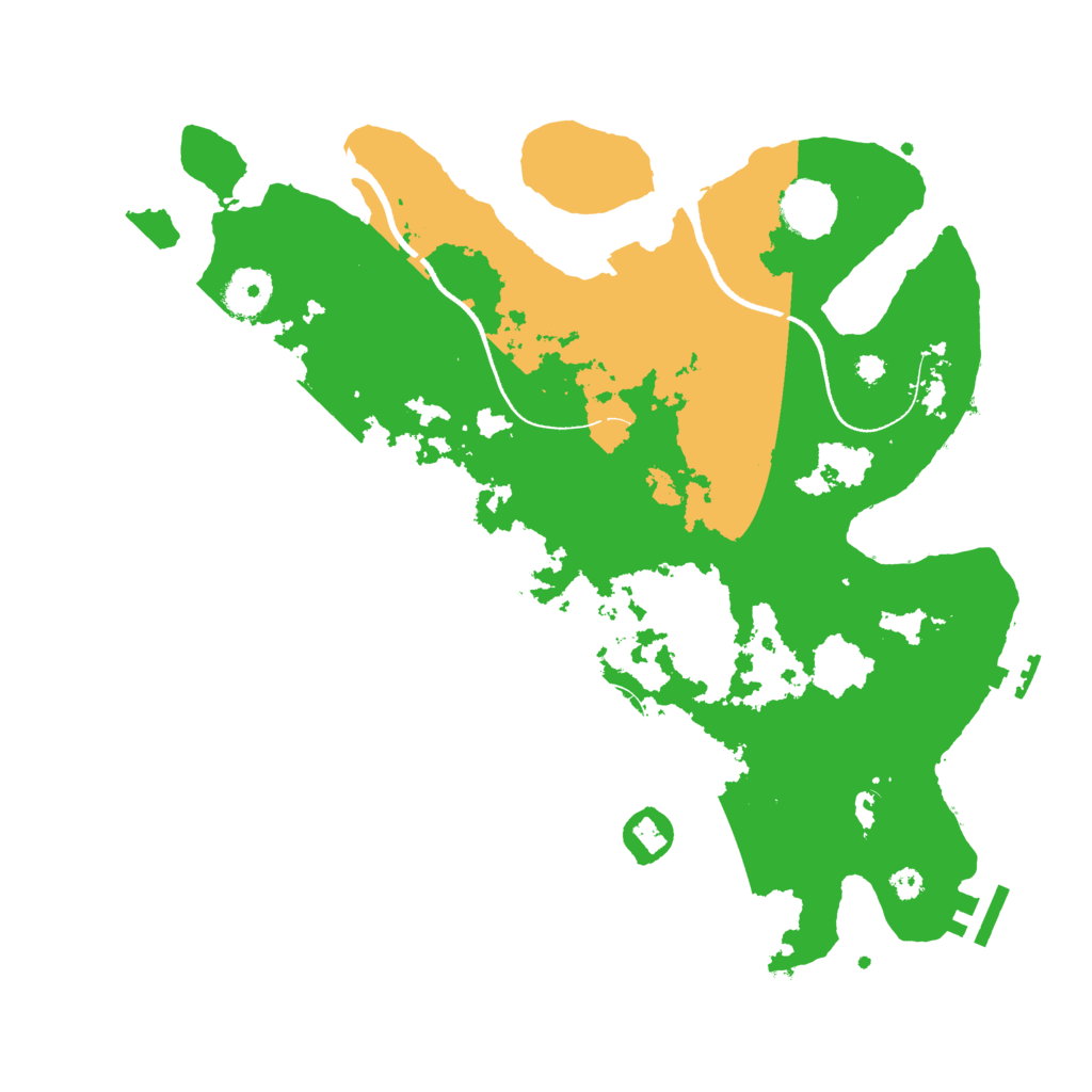 Biome Rust Map: Procedural Map, Size: 3500, Seed: 13432