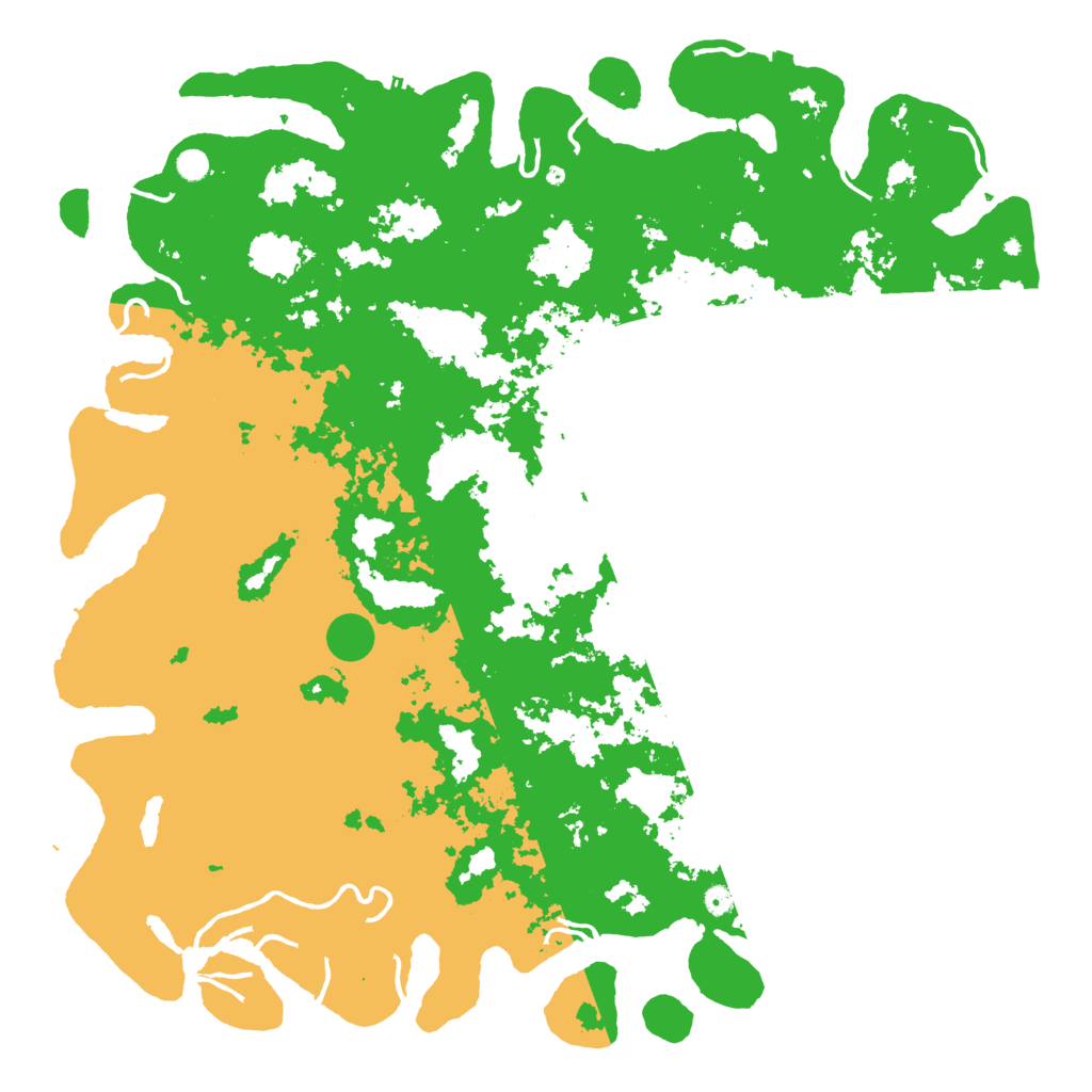 Biome Rust Map: Procedural Map, Size: 6000, Seed: 142