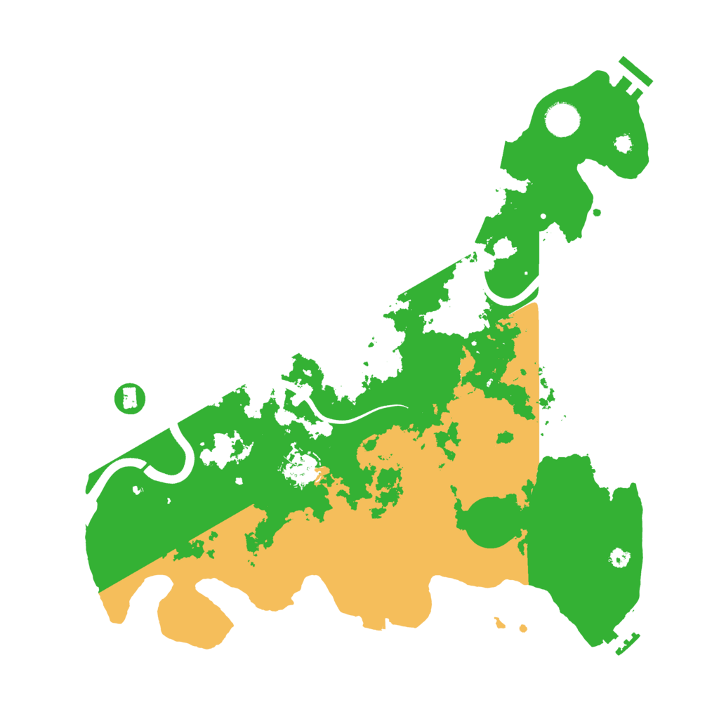 Biome Rust Map: Procedural Map, Size: 3700, Seed: 890154410