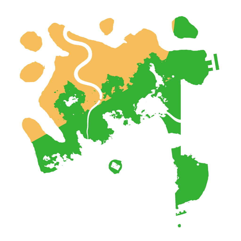 Biome Rust Map: Procedural Map, Size: 3000, Seed: 122123315