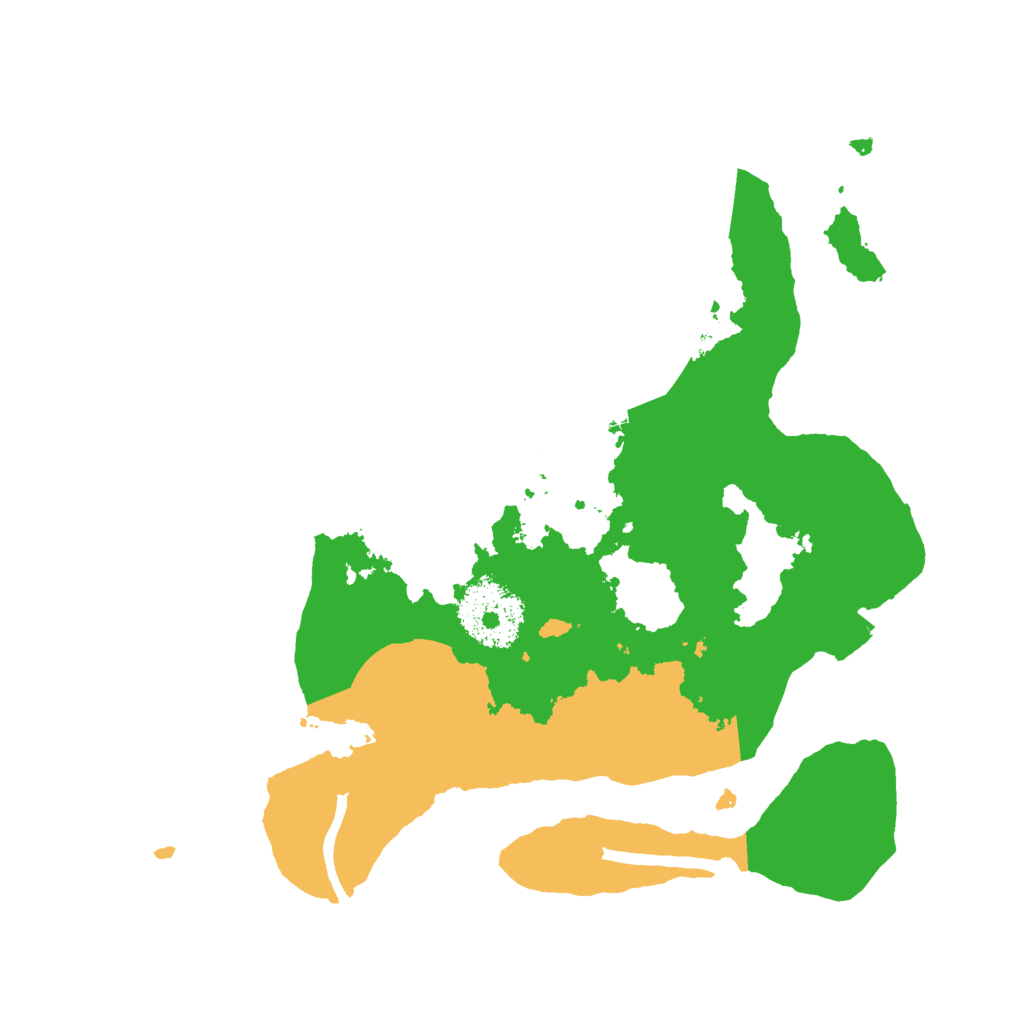 Biome Rust Map: Procedural Map, Size: 2400, Seed: 416934814