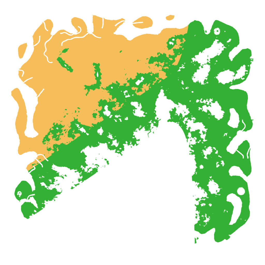 Biome Rust Map: Procedural Map, Size: 6000, Seed: 68706160