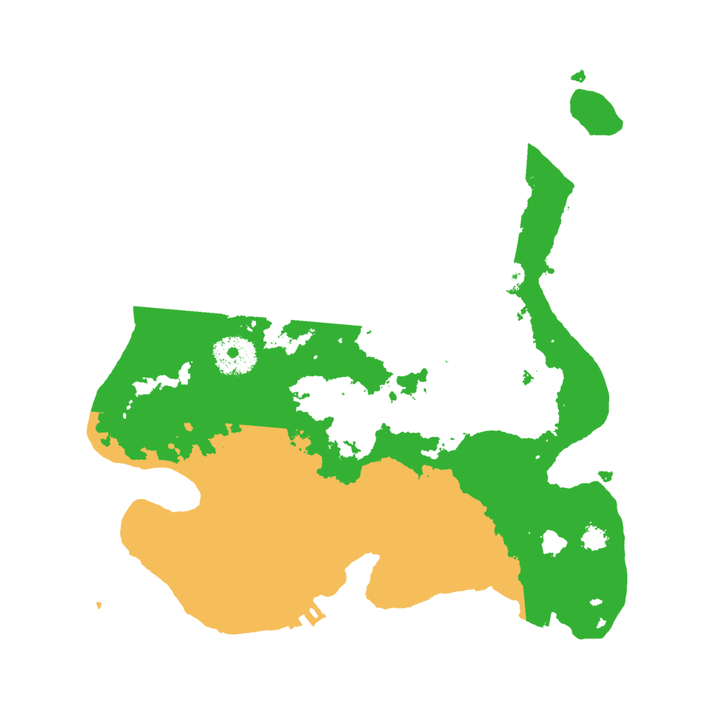 Biome Rust Map: Procedural Map, Size: 2666, Seed: 163498176