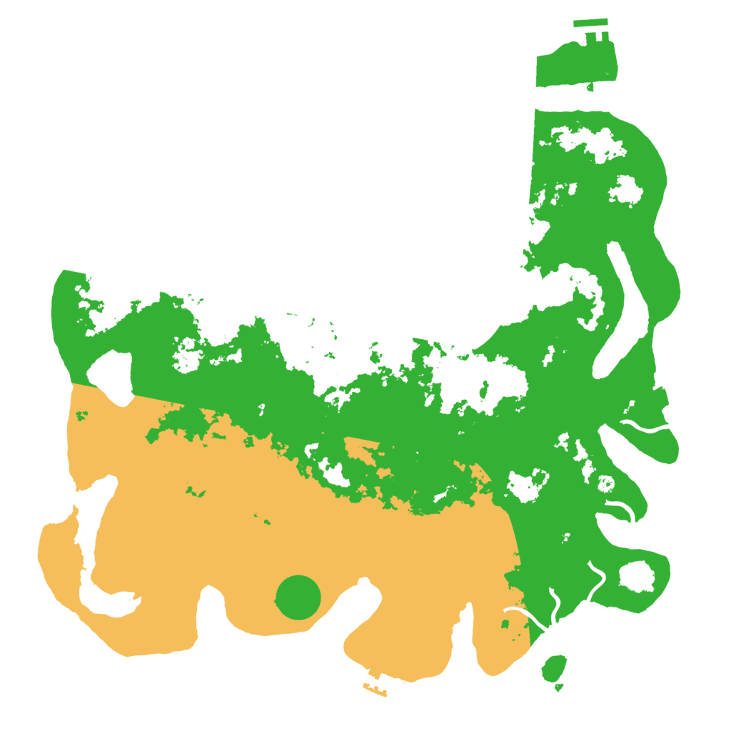 Biome Rust Map: Procedural Map, Size: 4300, Seed: 97660524