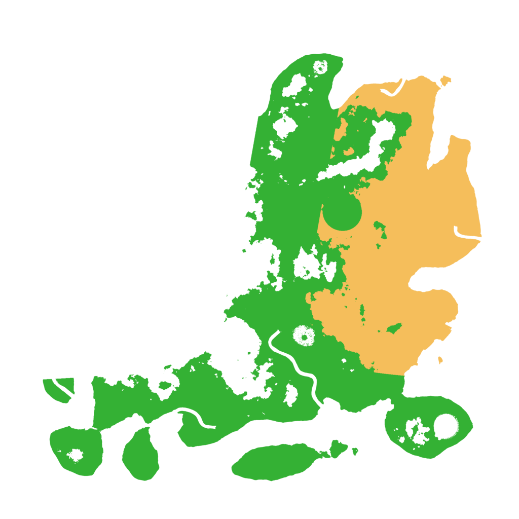 Biome Rust Map: Procedural Map, Size: 3700, Seed: 97817098