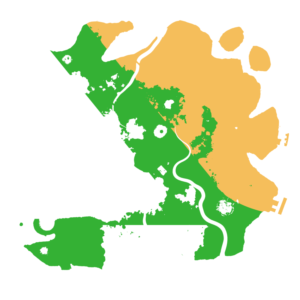 Biome Rust Map: Procedural Map, Size: 3500, Seed: 55579848
