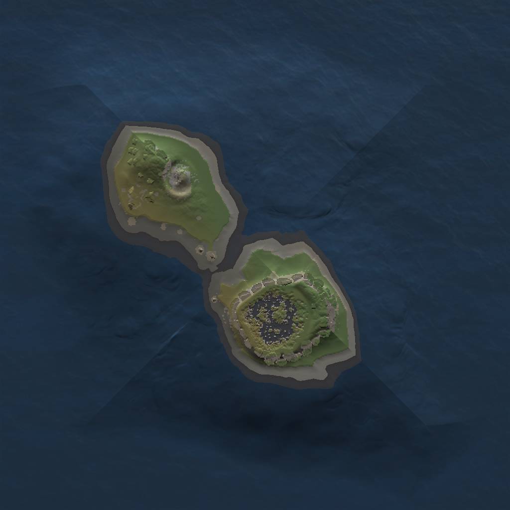 Rust Map: Procedural Map, Size: 1024, Seed: 17394722, 3 Monuments